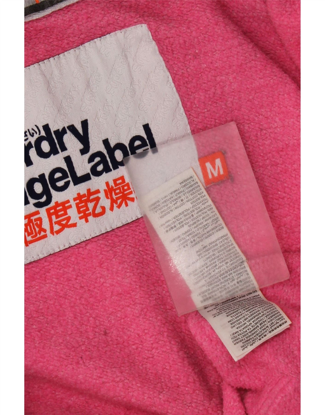 Superdry Pull à capuche zippé pour femme UK 14 Polyester rose moyen