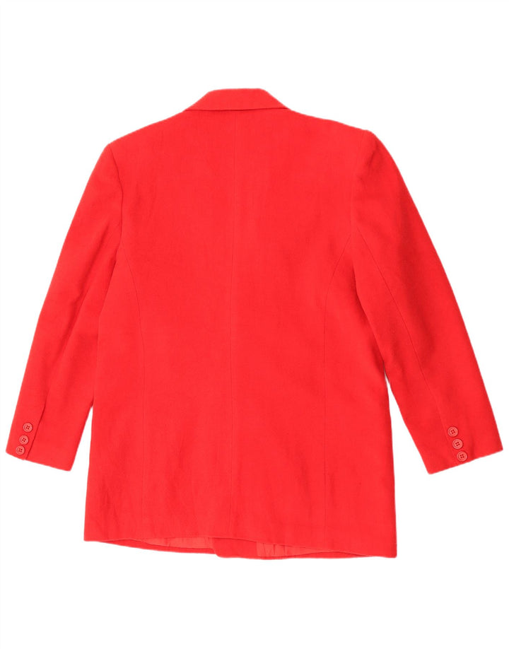 C&A Veste Blazer Double Boutonnage Femme EU 40 Rouge Moyen Polyester