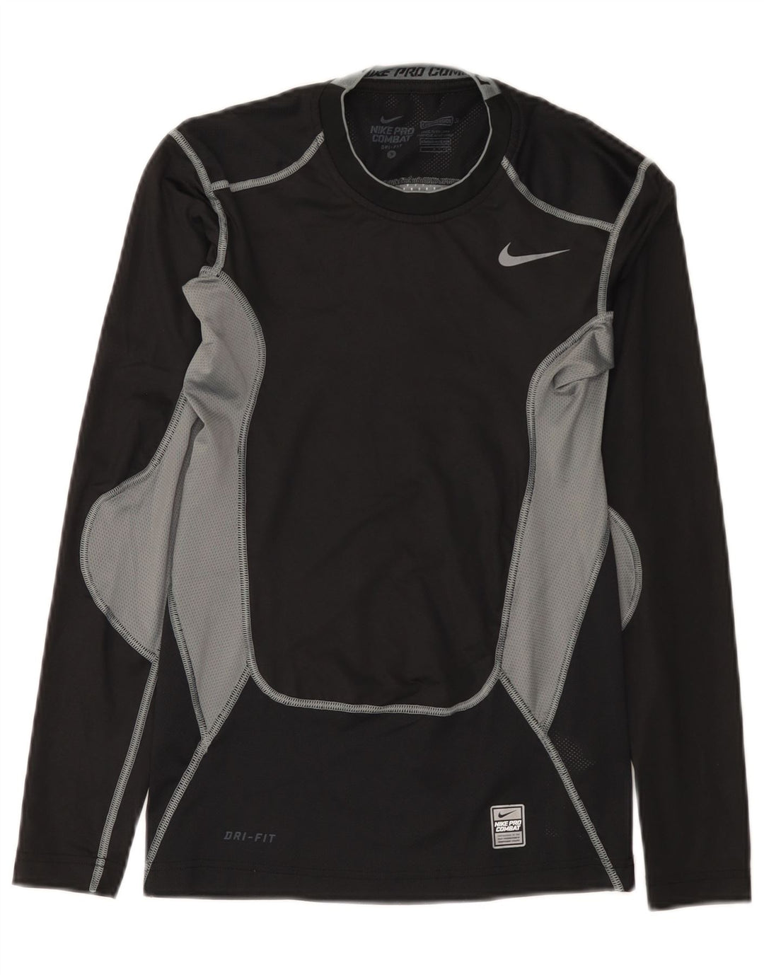 Nike Haut Dri Fit à manches longues pour homme en polyester color block Noir Taille S