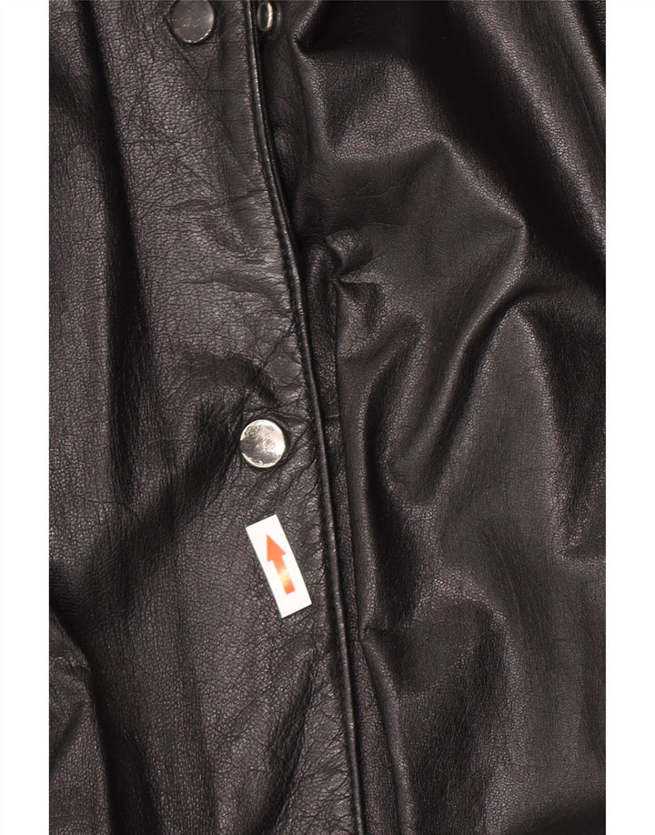 Canda Veste en cuir surdimensionnée pour femme EU 40 Cuir noir moyen