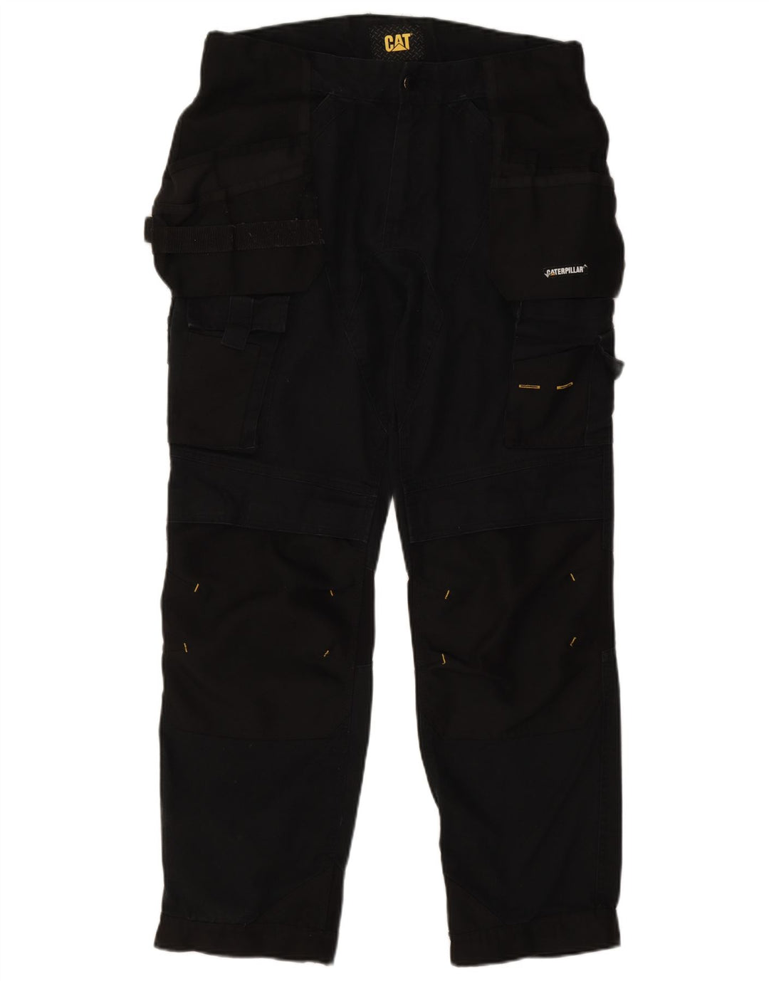 Pantalon cargo droit homme CAT W32 L29 coton noir