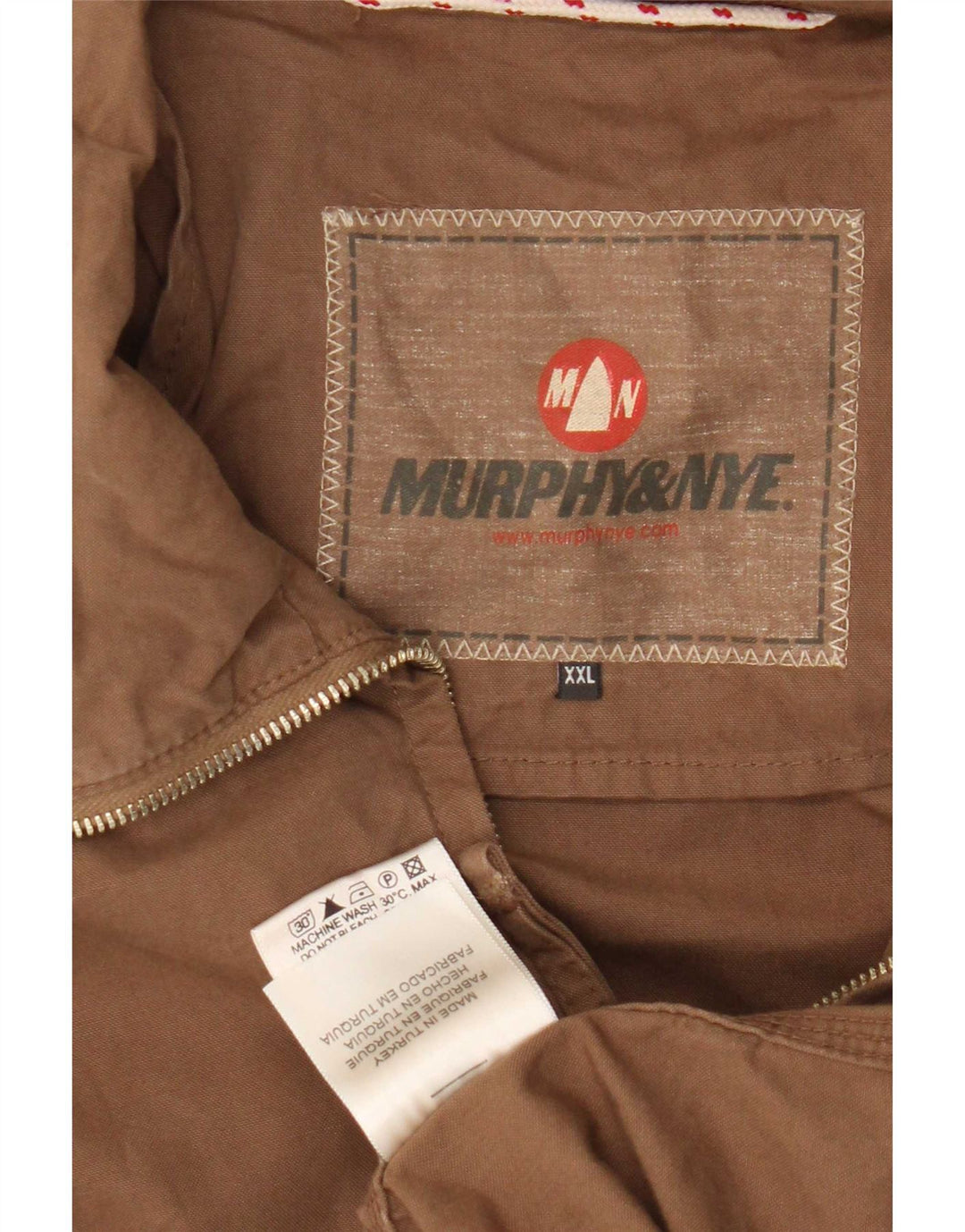 Murphy & Nye Veste Bomber Homme UK 44 2XL Coton Beige