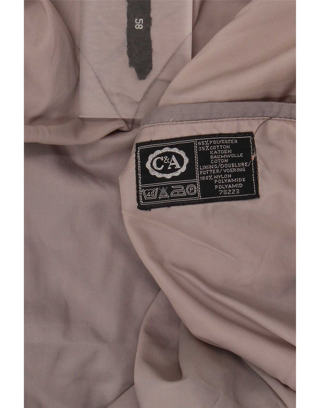 C & A Veste Bomber Homme IT 58 4XL Gris Colorblock Polyester