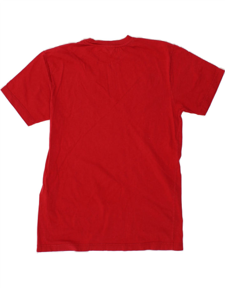 LEVI'S Mens Graphic T-Shirt Top Medium Red Cotton Vintage Levi's and Second-Hand Levi's from Messina Hembry 