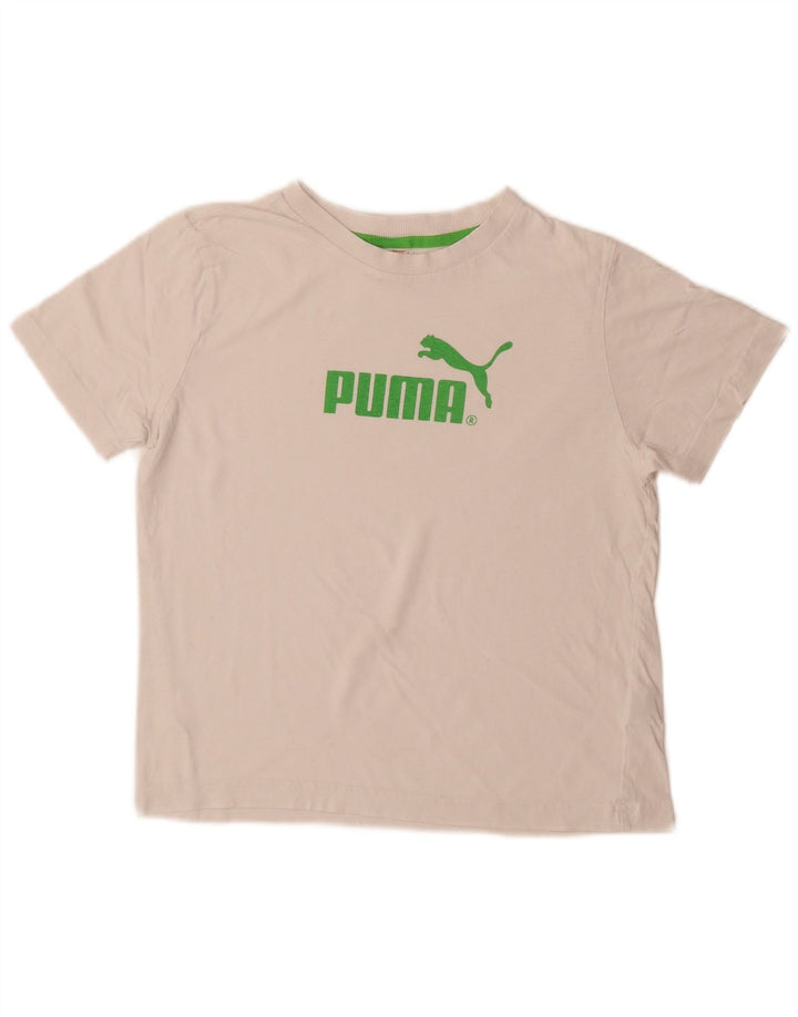 Puma T-Shirt Graphique Garçon 11-12 ans Blanc