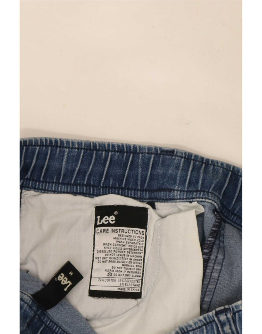 Lee Femme Joggers Slim Jeans Moyen W30 L29 Bleu Coton