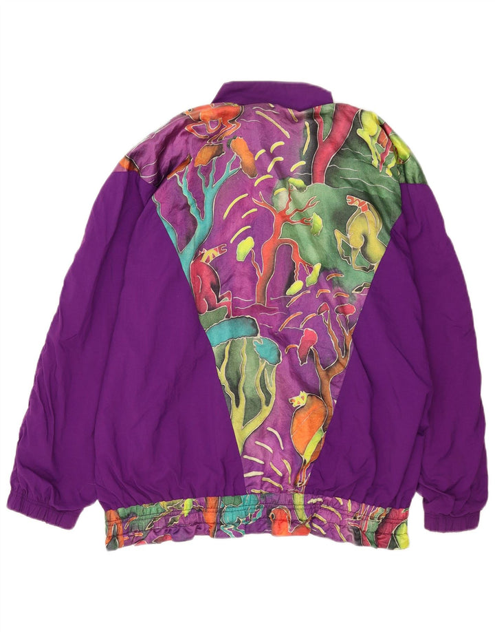 Benger Veste de survêtement surdimensionnée pour femme EU 42 Large Violet Floral