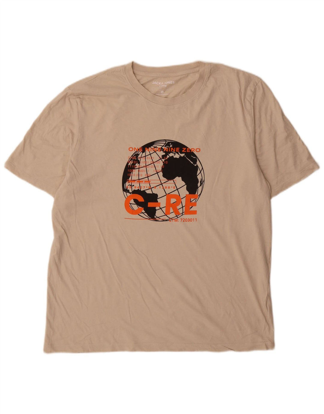 Jack & Jones T-Shirt Graphique Homme XL Beige