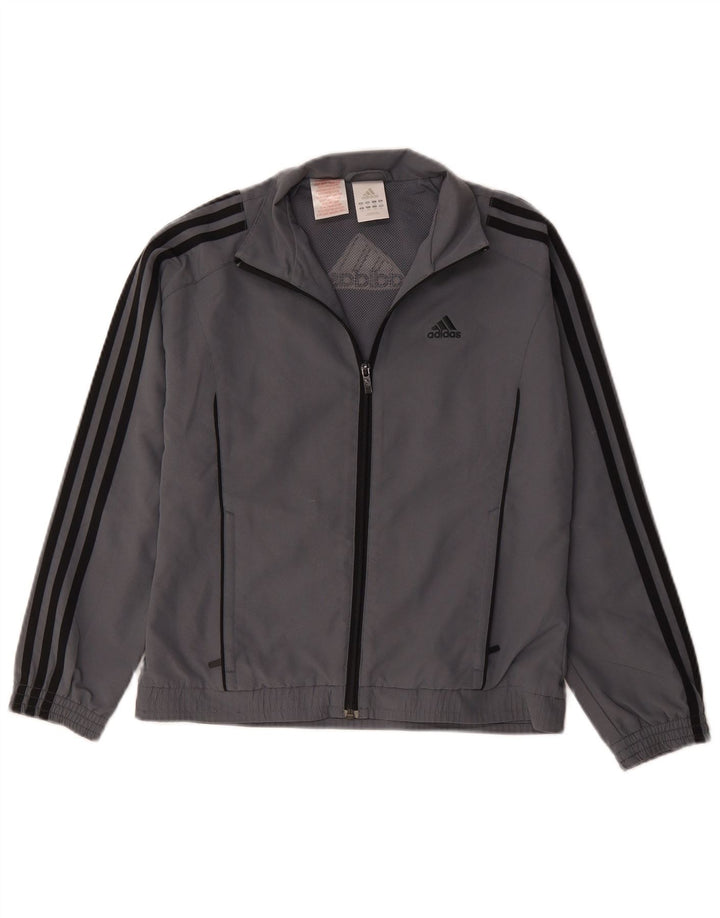 Veste de survêtement Adidas Garçon 11-12 ans Gris Polyester