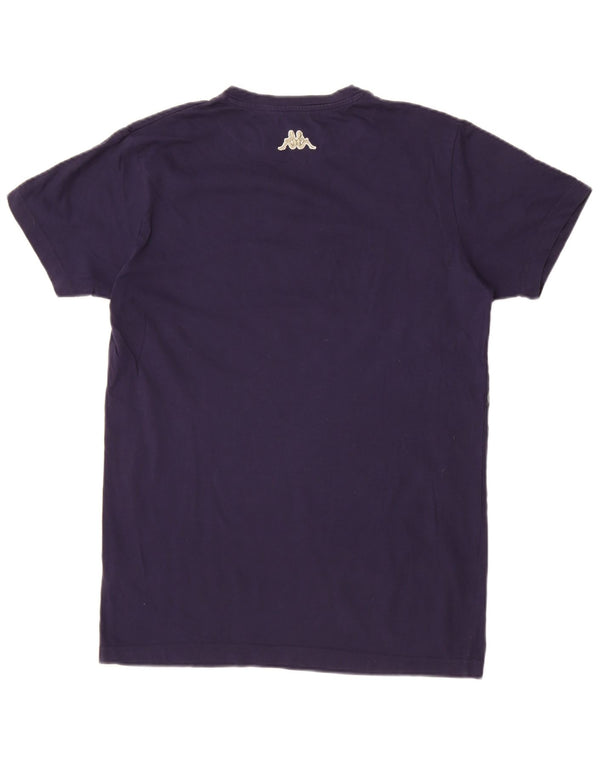 Kappa Mens Graphic T-Shirt Top Large Bleu Marine Floral Coton