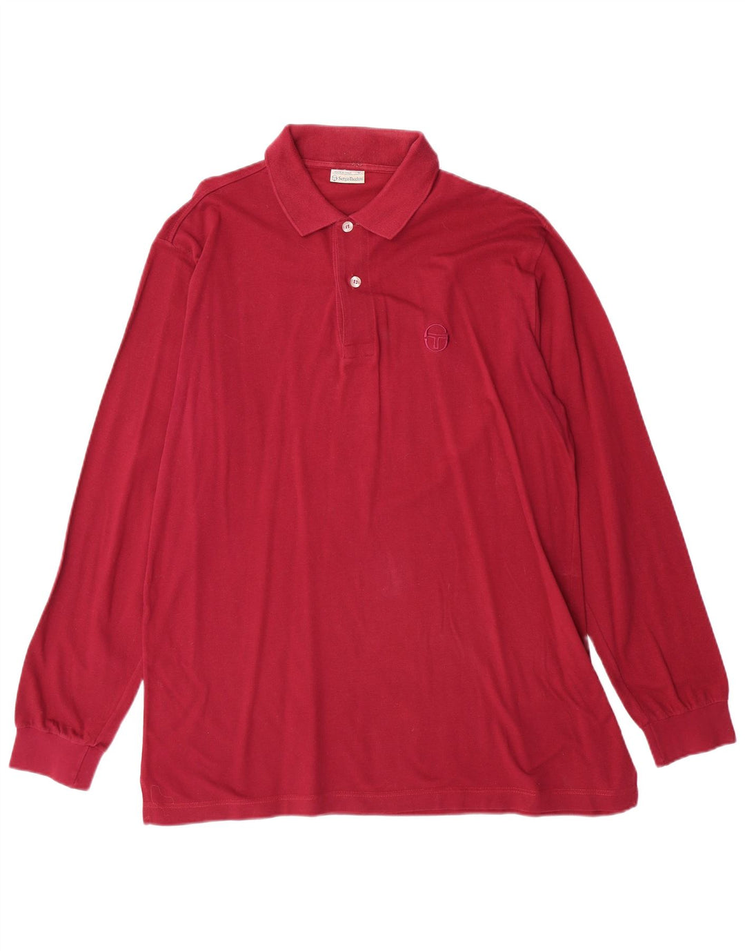 SERGIO TACCHINI Polo à manches longues homme en coton marron moyen