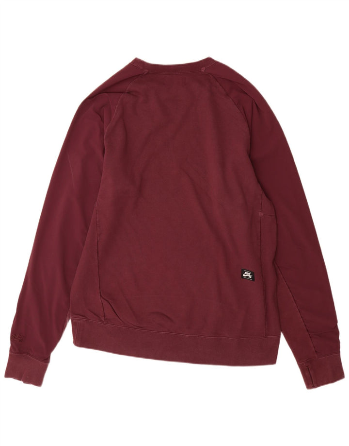 Nike Sweat-shirt pour homme XL en coton bordeaux