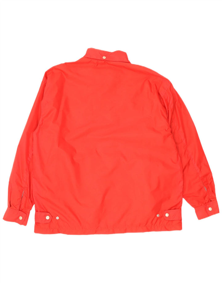 Wrangler Veste coupe-vent à capuche pour homme UK 38 Medium Rouge Polyamide