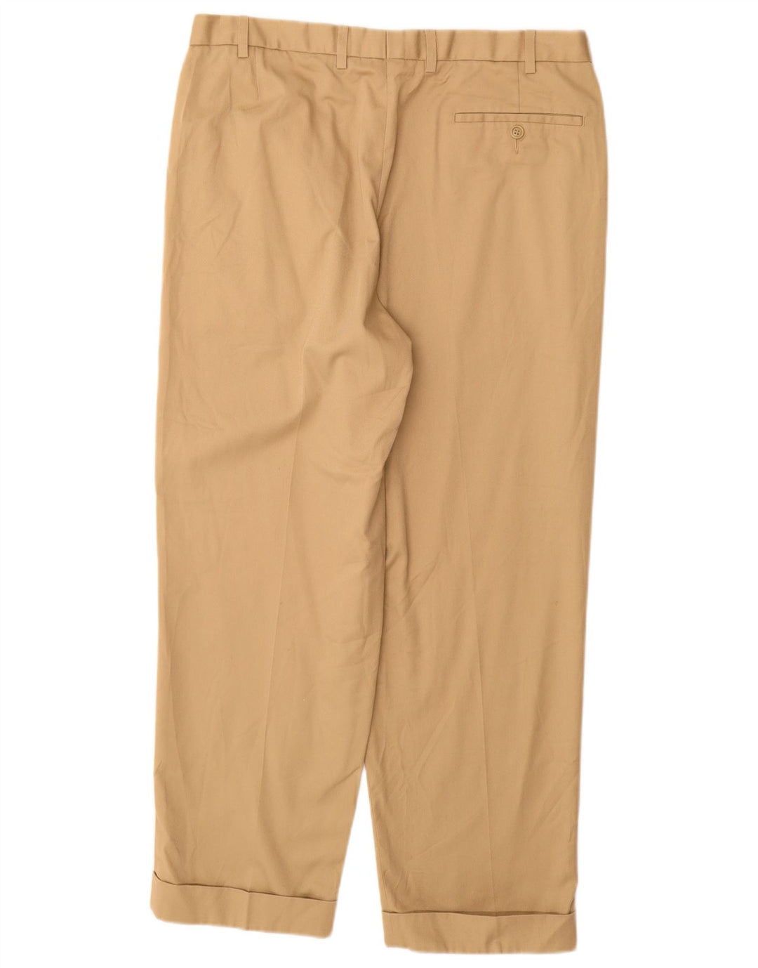 MARKS & SPENCER Pantalon de costume à chevilles pour homme W36 L29 Beige Polyester