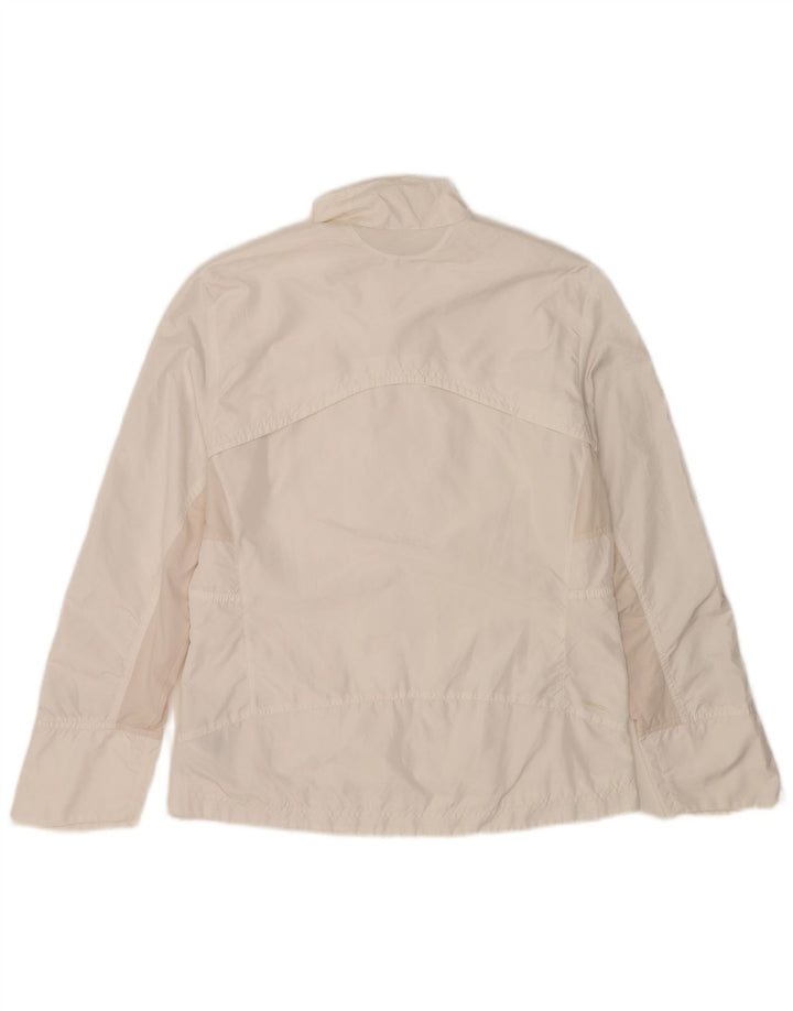Adidas Femmes Clima 365 Survêtement Top Veste UK 14 Moyen Blanc Polyester