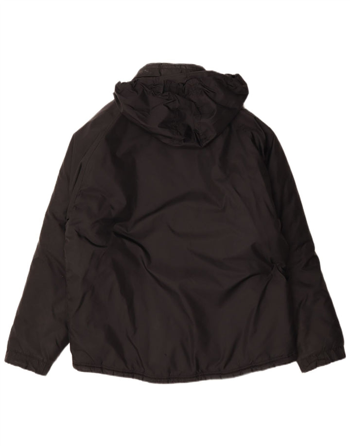 Kappa Mens Hooded Padded Jacket UK 40 Large Black Polyamide