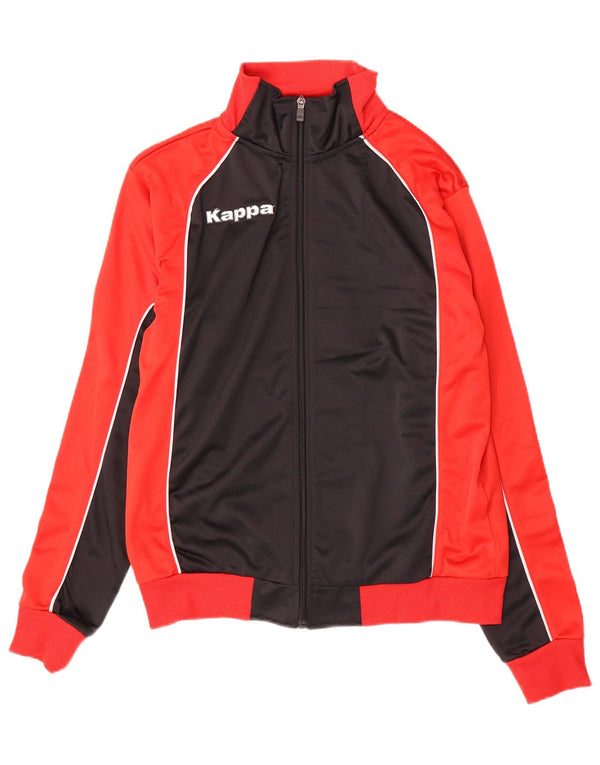 KAPPA Veste de Survêtement Graphique Homme Rouge Moyen Polyester Colorblock