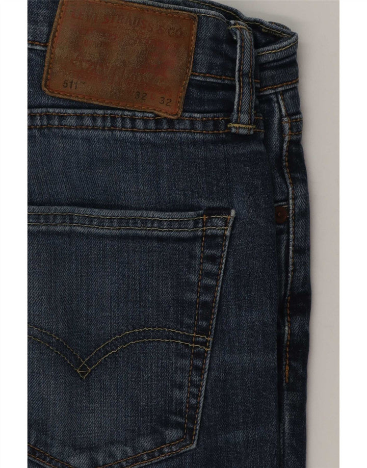 Levi's Jean Slim 511 Homme W32 L32 Bleu Marine Coton
