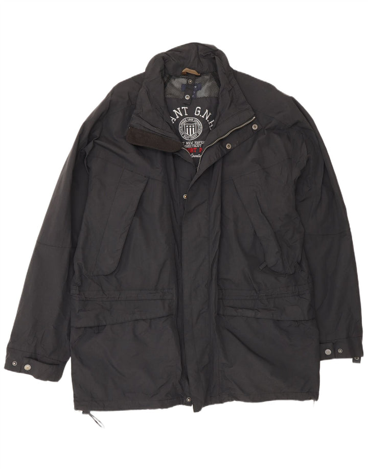 Gant Veste de Pluie Homme UK 40 Large Bleu Marine Nylon