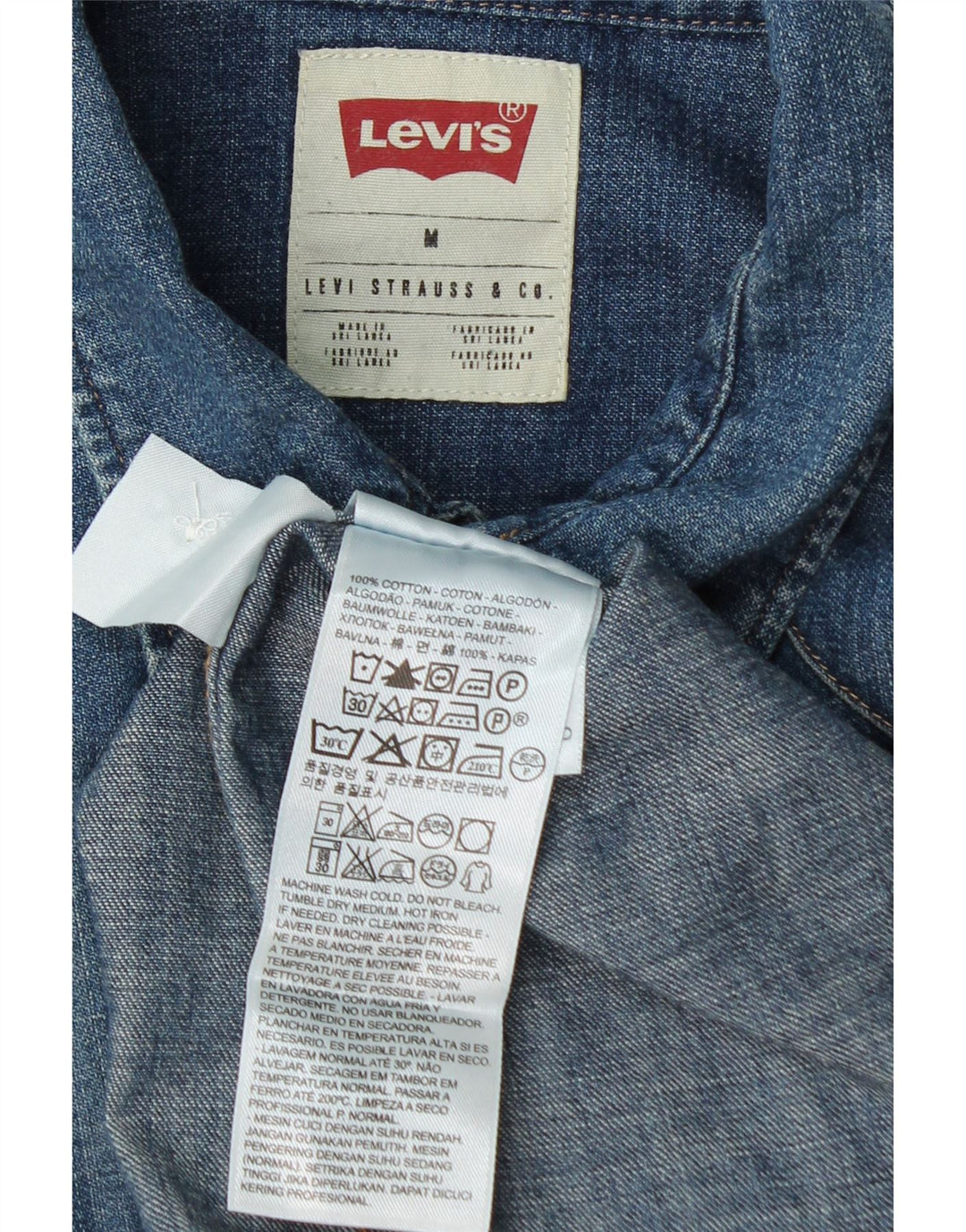 Levi's Chemise en Jean Homme Bleu Moyen