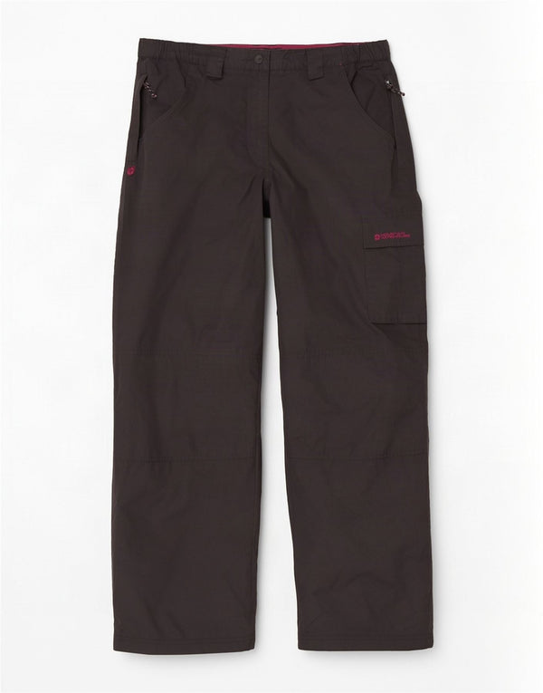 Mountain Warehouse Pantalon cargo droit pour femme UK 14 Large W34 L35 Noir