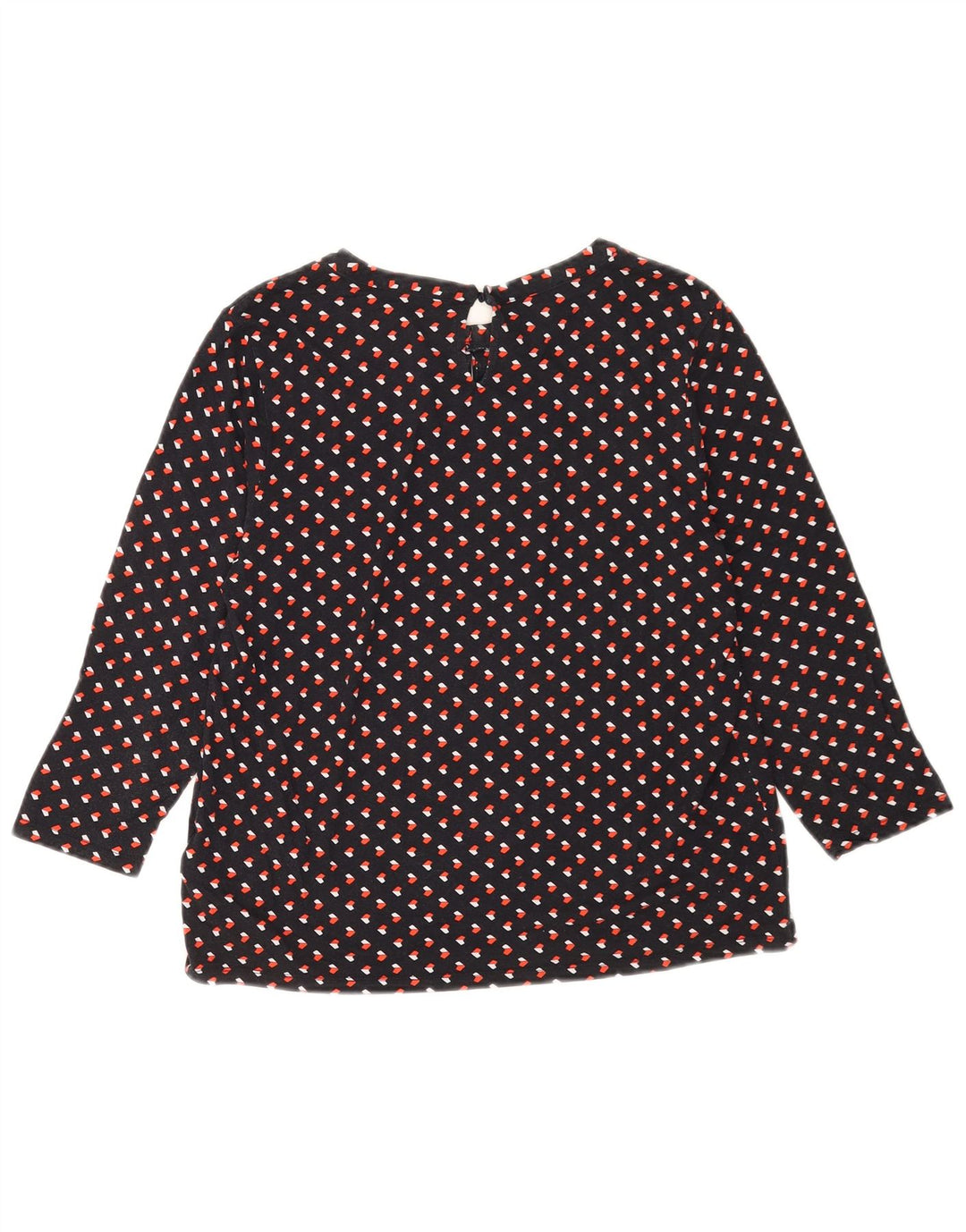 Hobbs Chemisier à manches 3/4 pour femme UK 44 - Viscose géométrique noir moyen