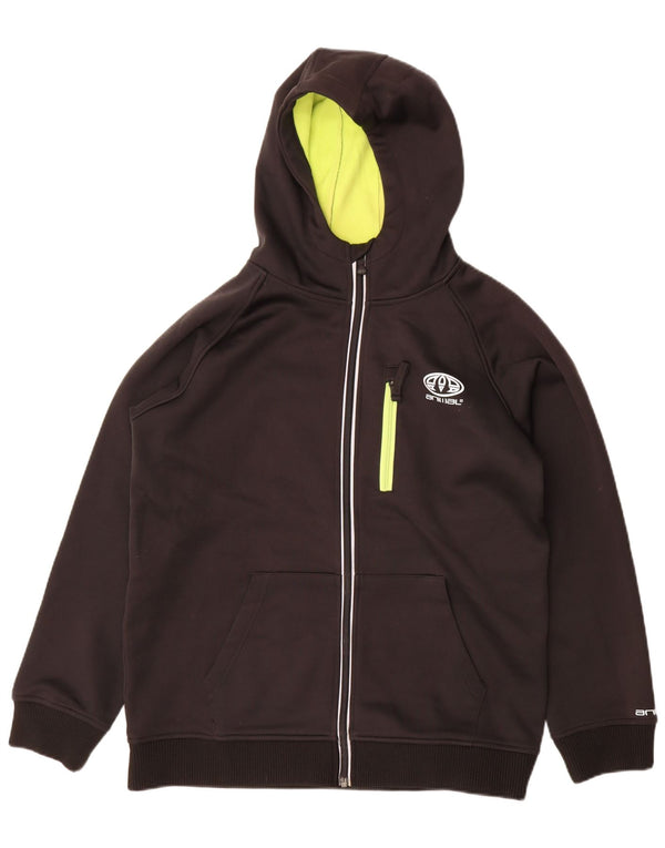 Pull à capuche zippé Animal Boys Graphic 15-16 ans Noir Polyester