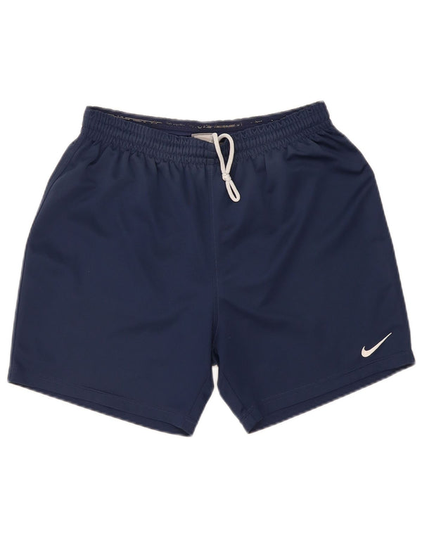 NIKE Short de sport pour homme en polyester bleu marine moyen