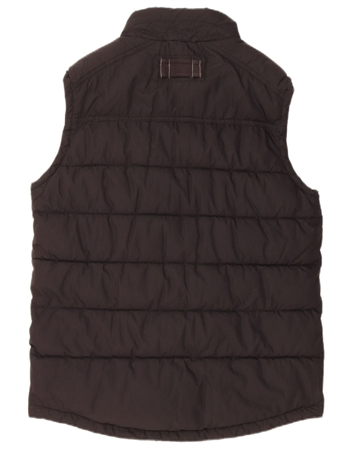FAT FACE Gilet rembourré pour homme UK 38 Medium Noir Coton
