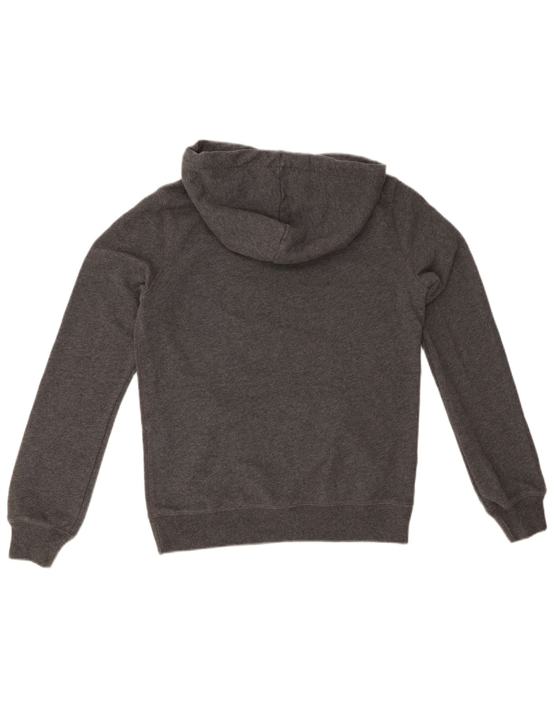 JACK WILLS Pull à capuche surdimensionné graphique pour femme UK 8 petit coton gris