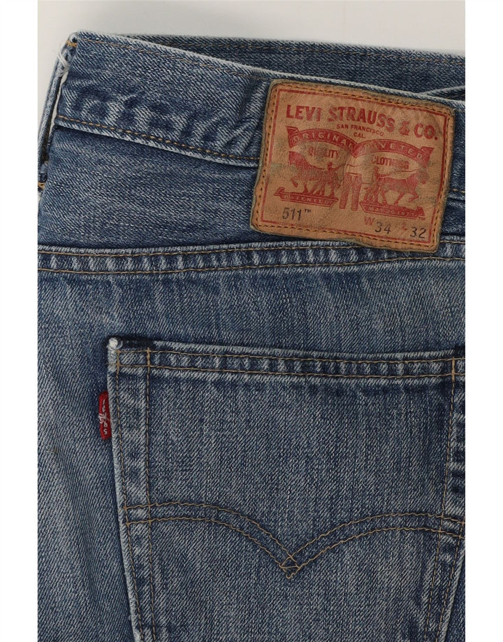 LEVI'S Jean Slim 511 Homme W34 L32 Bleu Coton