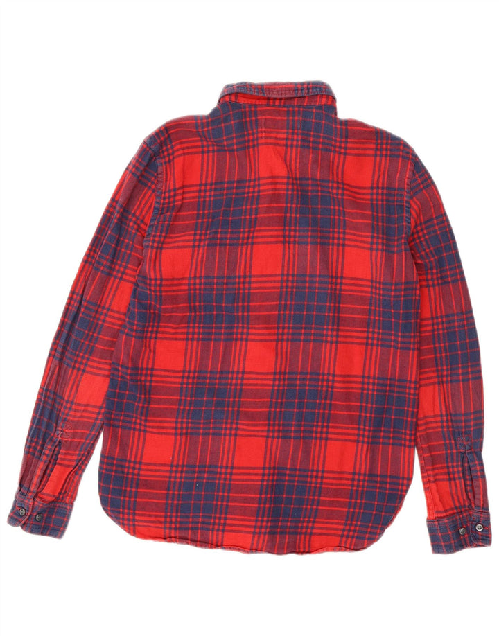 French Connection Chemise Regular Fit en Flanelle Homme Rouge Moyen à Carreaux