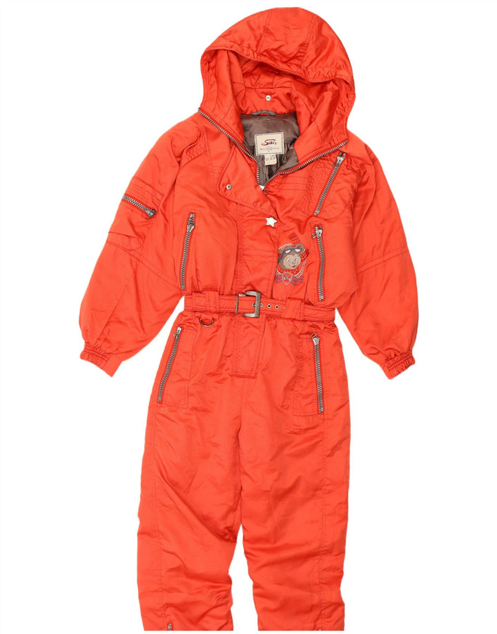 Silvy Combinaison de ski à capuche coupe ample pour femme IT 44 Rouge moyen hiver