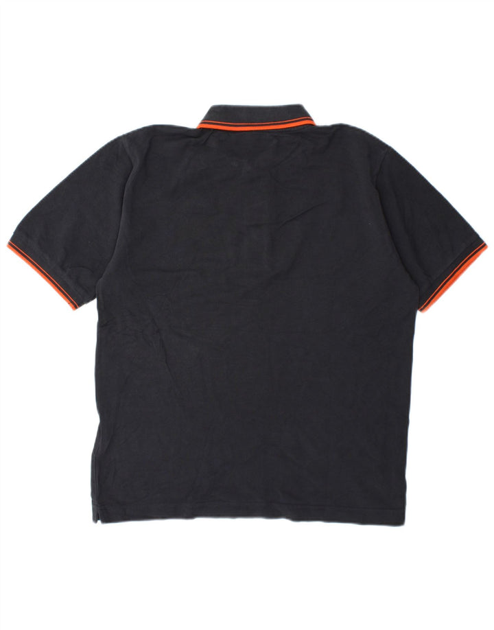 Kappa Polo Homme Petit Gris Rayé Coton