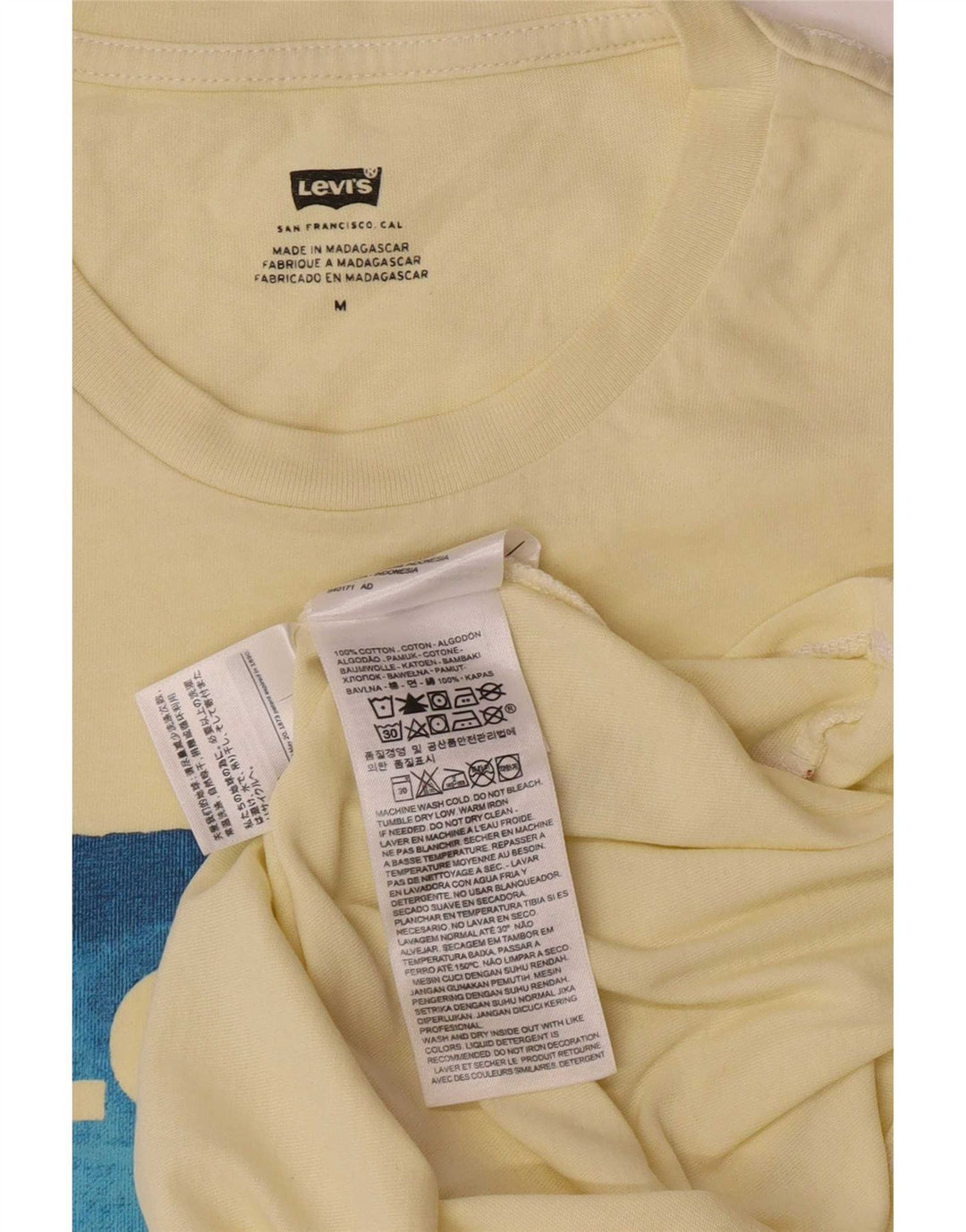 Levi's Tee-Shirt Graphique Homme Jaune Moyen Coton