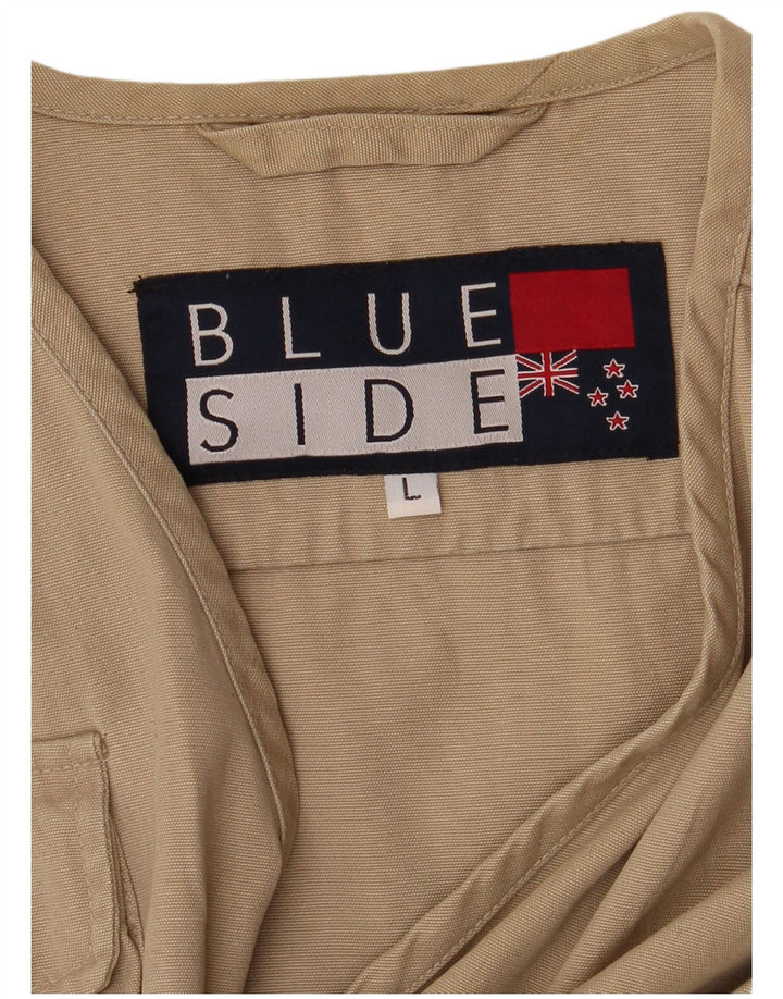 Blue Side Gilet utilitaire pour homme UK 40 Large Marron