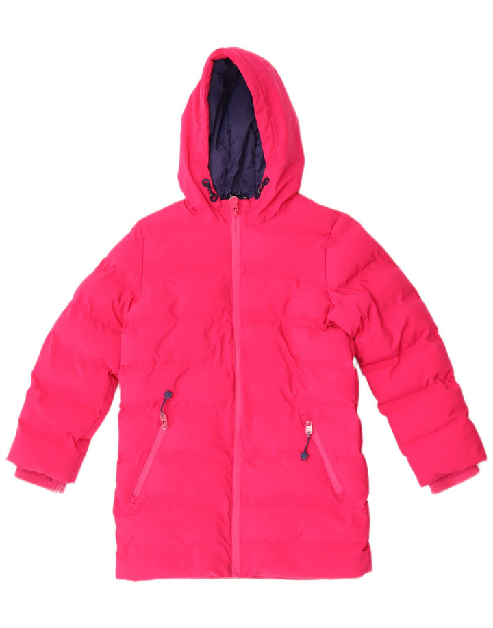 Joules Veste matelassée à capuche fille 8-9 ans Rose Polyester
