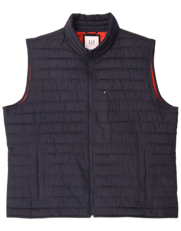 GAP Gilet Rembourré Homme UK 44 2XL Bleu Marine Polyester
