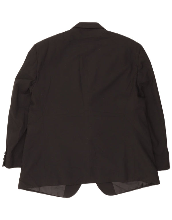 Marks & Spencer Veste blazer courte à 2 boutons pour homme UK 40 Large Noir