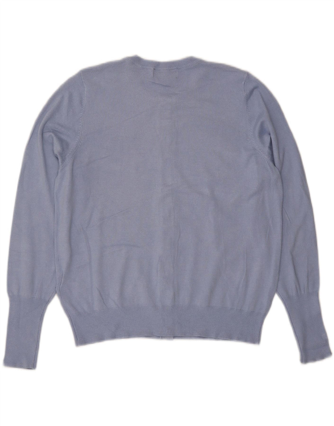 Marks & Spencer Pull Cardigan Femme UK 16 Large Bleu Viscose
