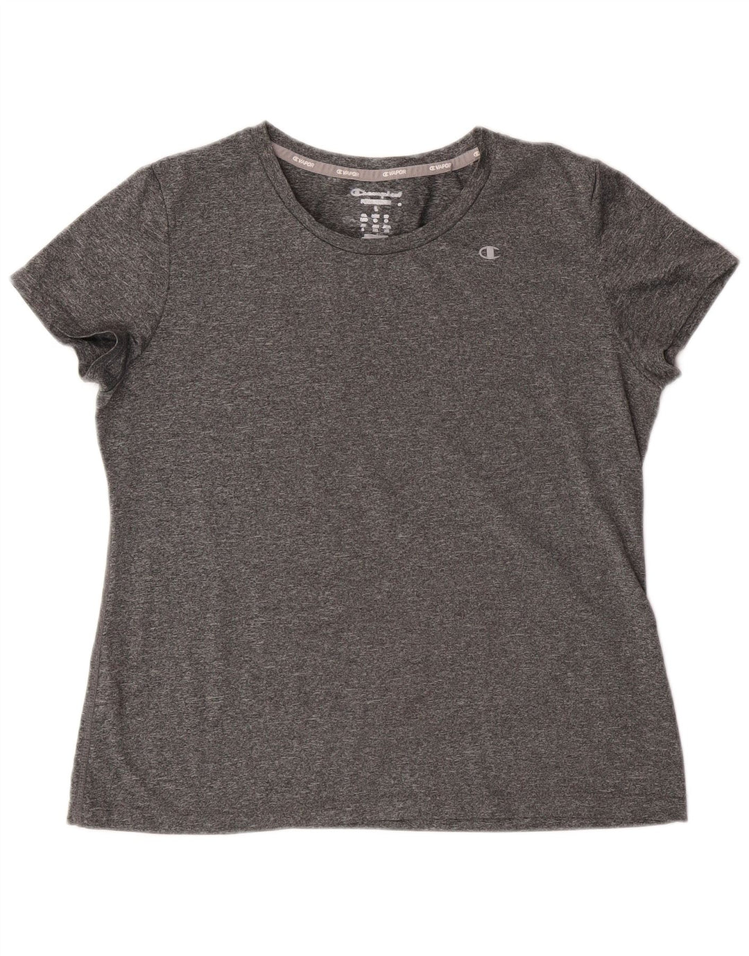Champion T-Shirt Femme Top UK 16 Large Gris Polyester