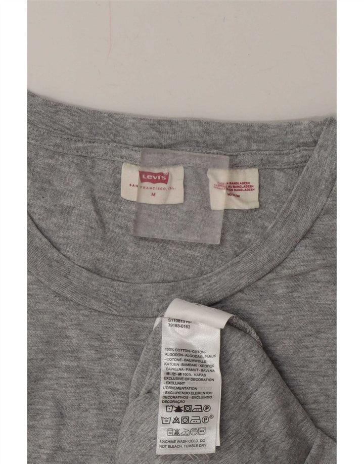Levi's T-Shirt Femme UK 44 Gris Moyen Moucheté Coton