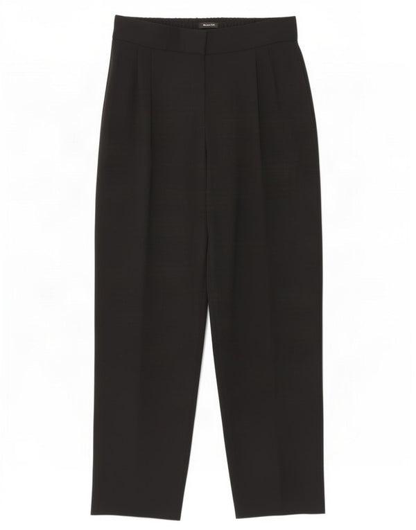 Massimo Dutti Pantalon de costume à chevilles pour femme EU 36 XS W26 L27 Noir Viscose