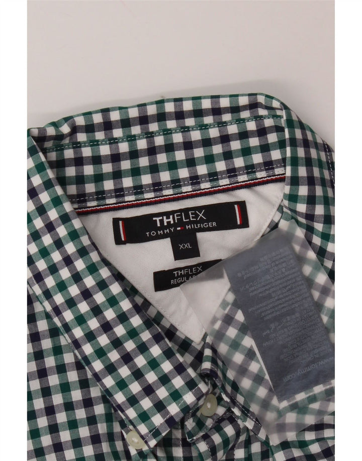 Tommy Hilfiger Chemise coupe régulière pour homme 2XL en coton vichy multicolore