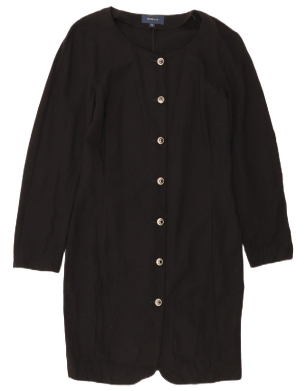 Robe chemise femme vintage UK 12 Noir Moyen