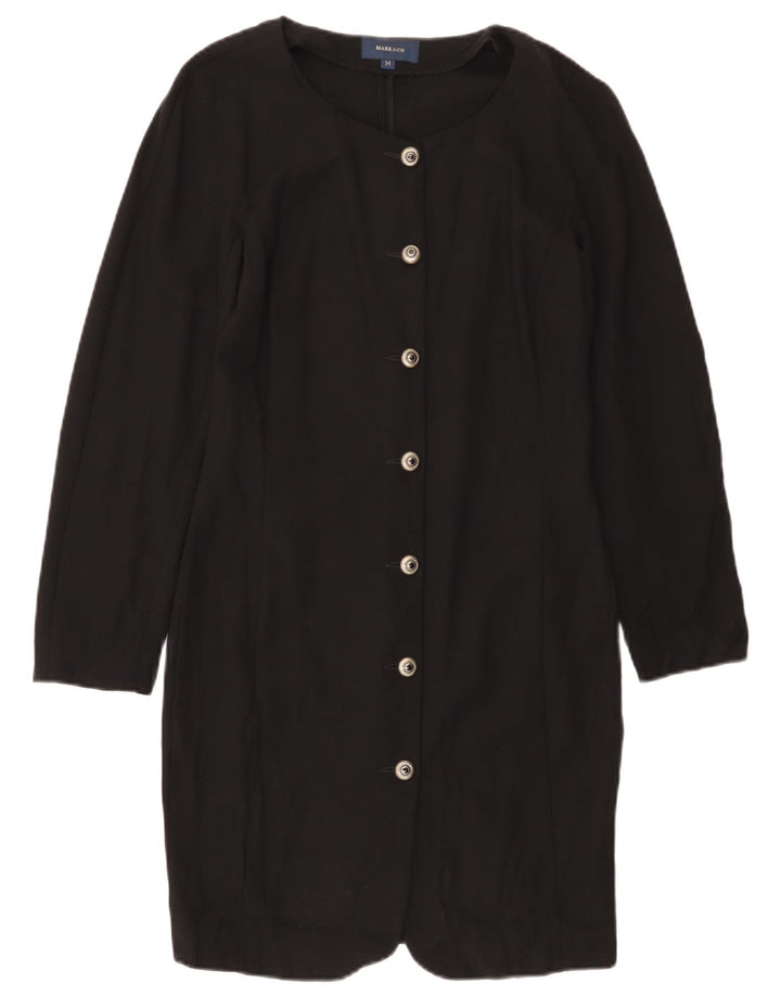 Robe chemise femme vintage UK 12 Noir Moyen
