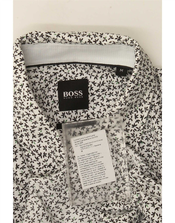 Hugo Boss Chemise Slim Fit en coton à fleurs blanc moyen