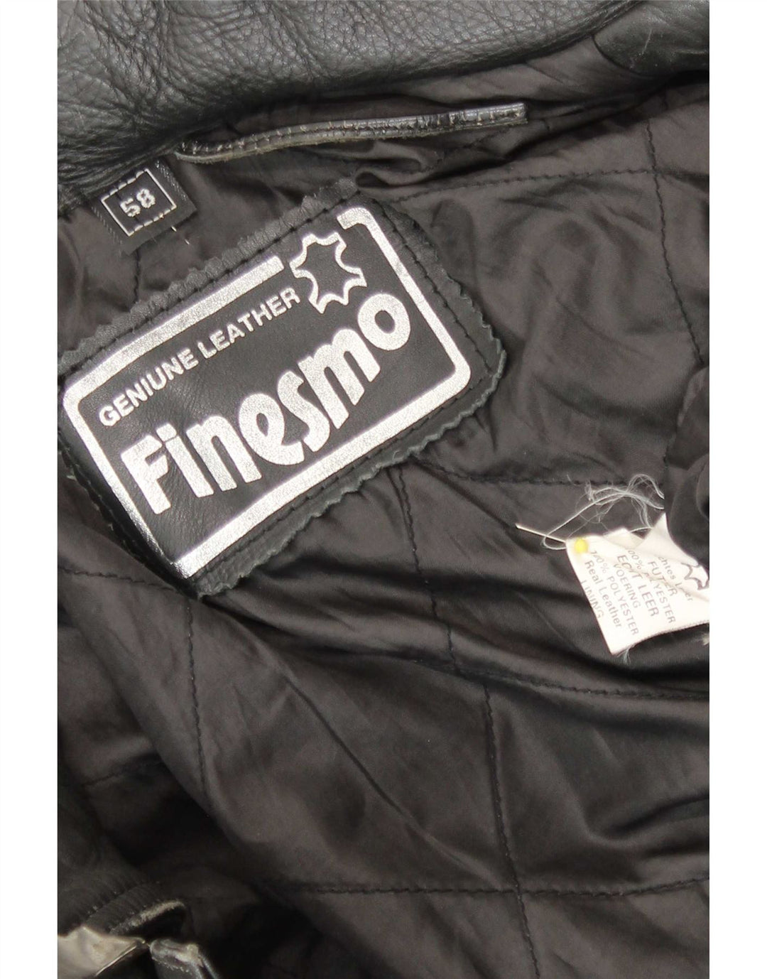 veste de motard en cuir homme vintage grand cuir noir