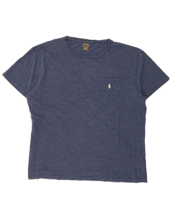 Polo Ralph Lauren T-shirt coupe classique pour hommes, grand coton bleu