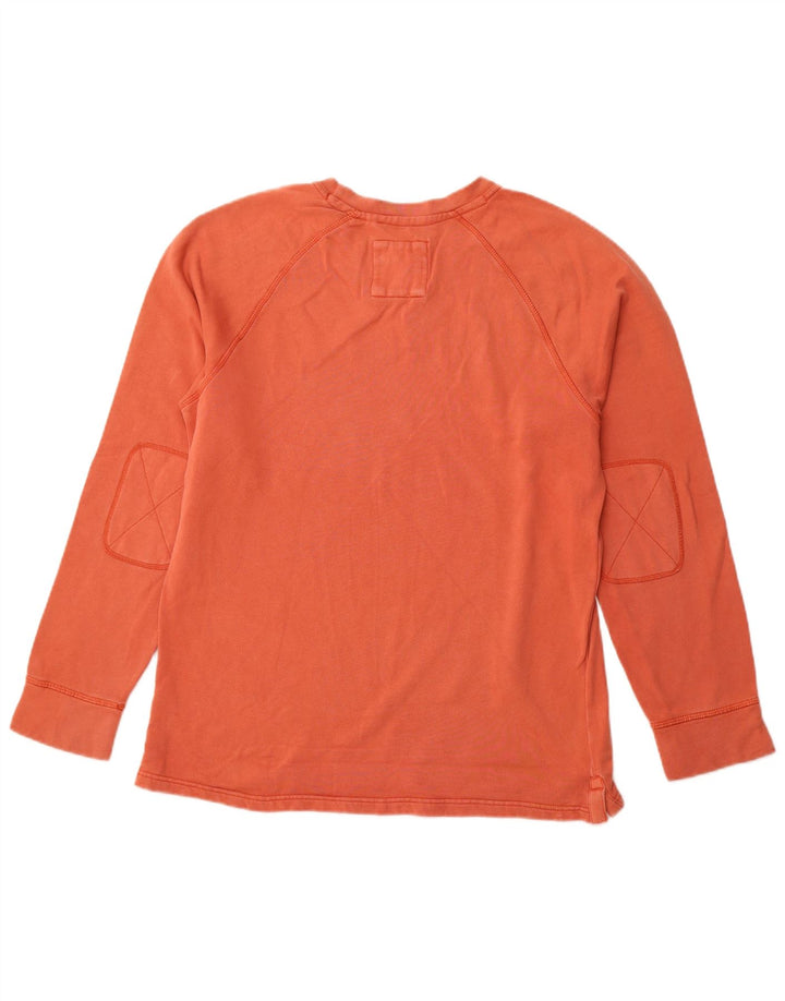 FAT FACE Sweat-shirt pour homme en coton orange Small